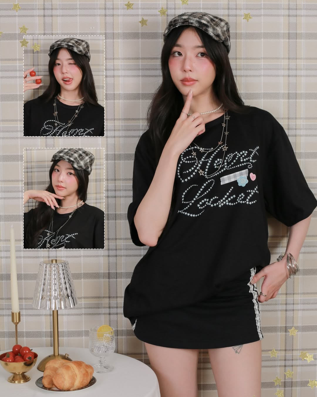 <預訂> 泰國小眾品牌🇹🇭 Kome Oversized小天使翅膀短袖Tee | 兩款入