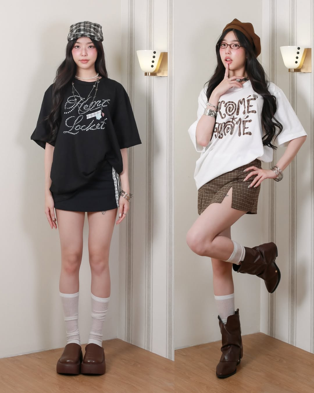 <預訂> 泰國小眾品牌🇹🇭 Kome Oversized小天使翅膀短袖Tee | 兩款入