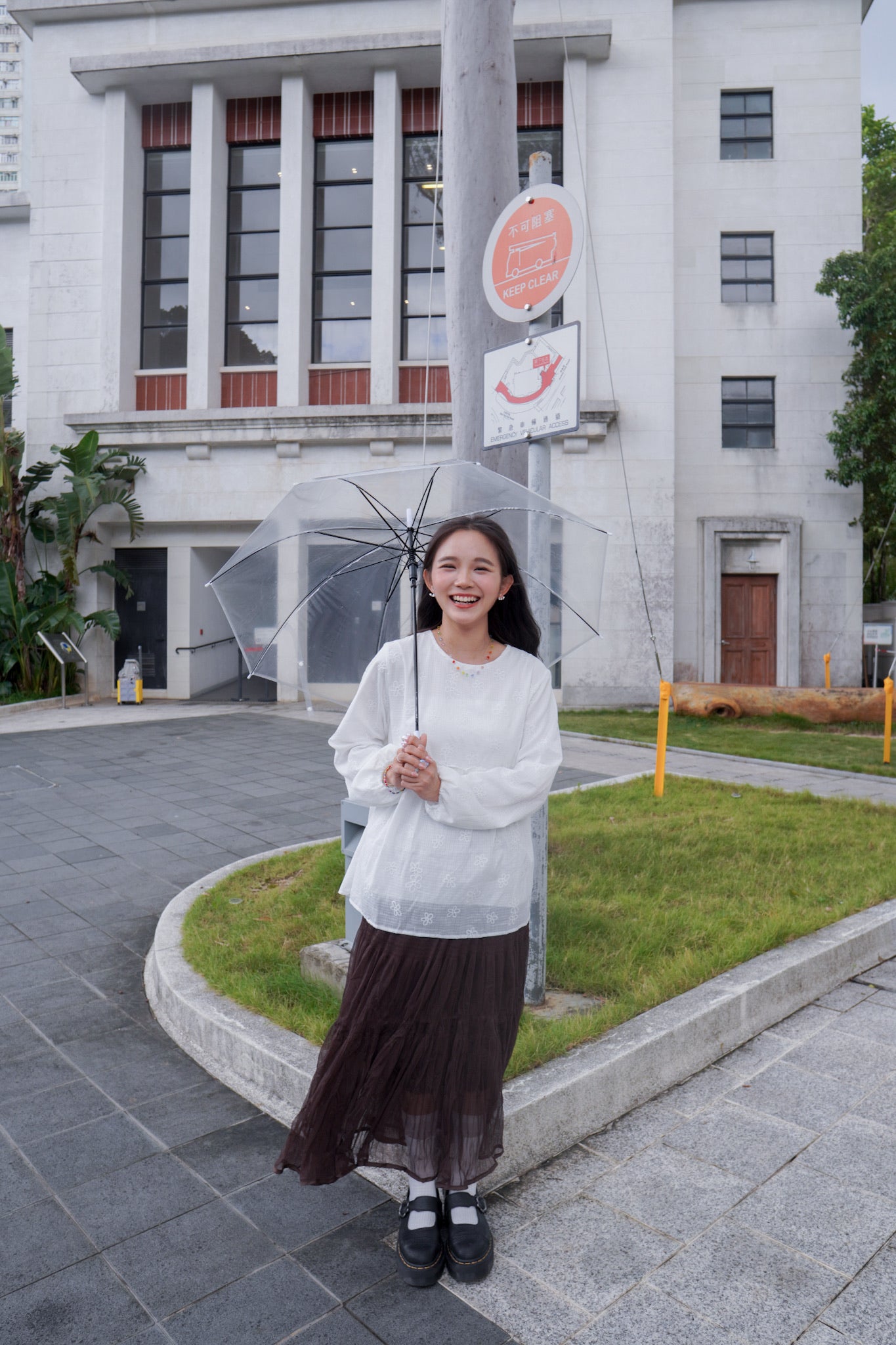 <現貨> 自家製 飄逸感大讚！復古兩層紗質皺褶秋冬A字長裙