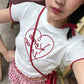<預訂> 泰國小眾品牌🇹🇭 Kome花卉刺繡ruffle邊彈性Tee | 六色入