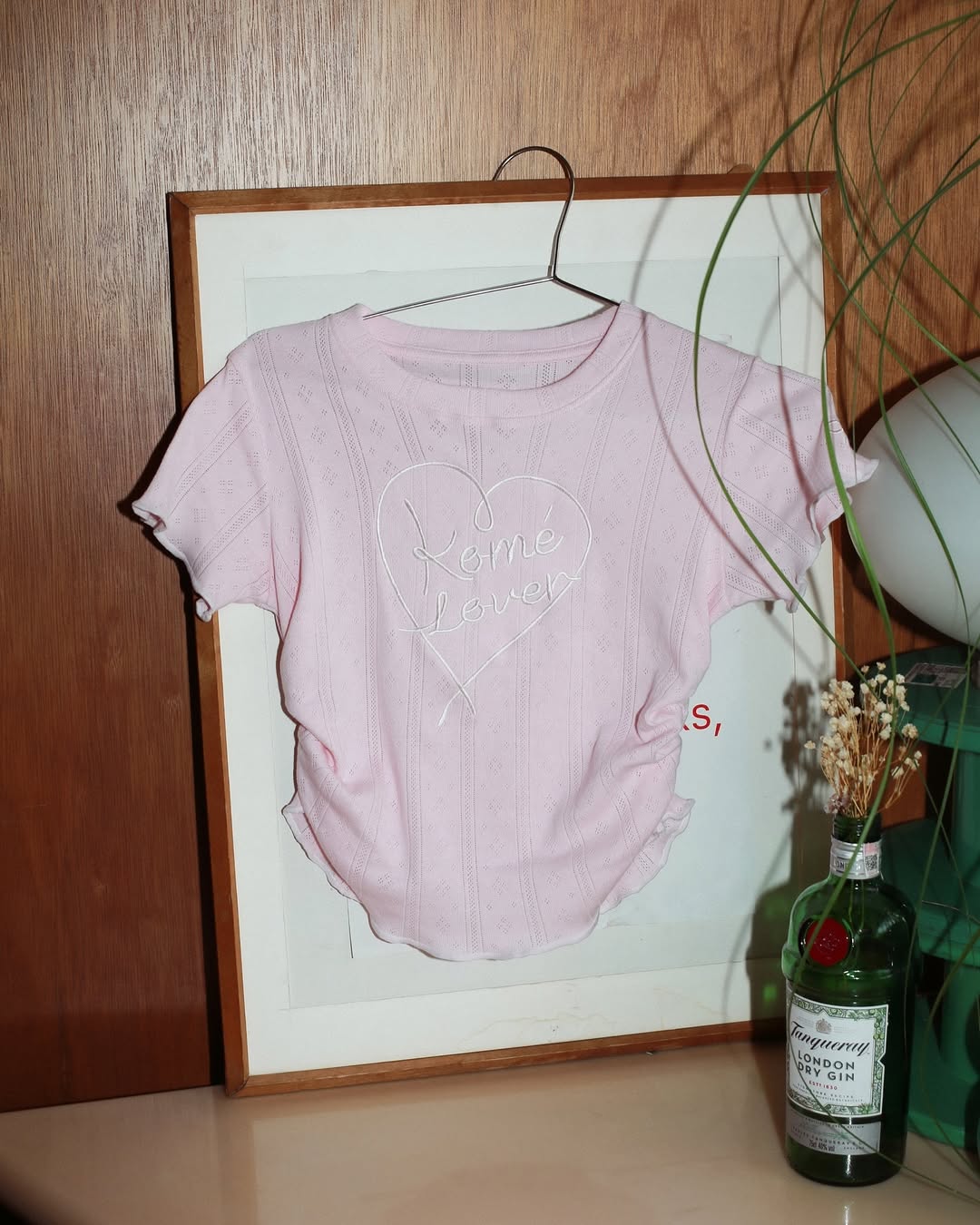 <預訂> 泰國小眾品牌🇹🇭 Kome花卉刺繡ruffle邊彈性Tee | 六色入