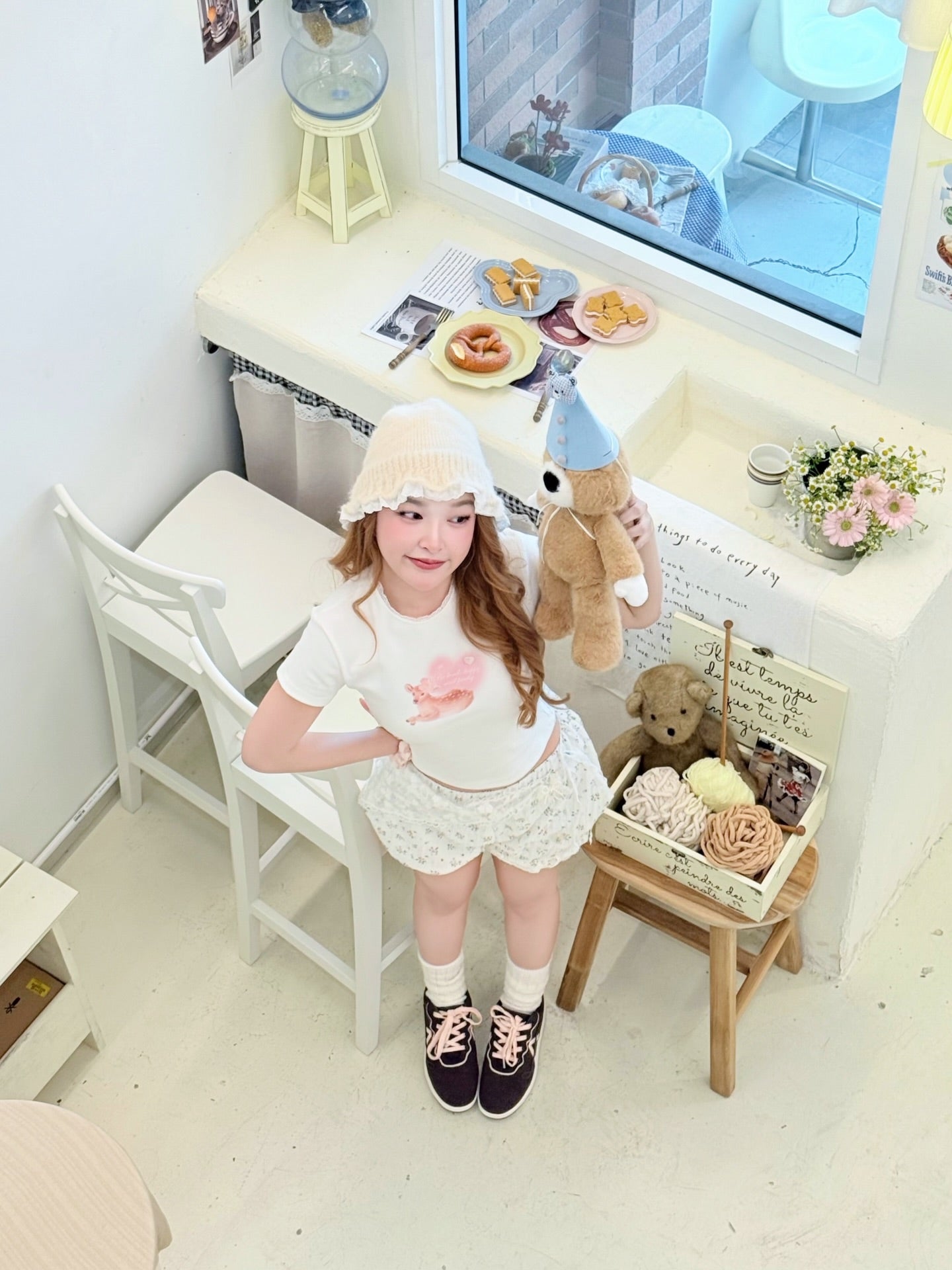 <預訂> 泰國小眾品牌🇹🇭 超可愛Daily物圖案Crop Tee | 六款入