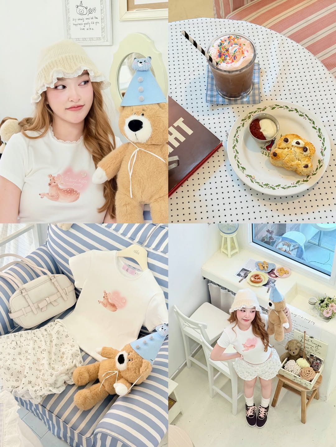 <預訂> 泰國小眾品牌🇹🇭 超可愛Daily物圖案Crop Tee | 六款入