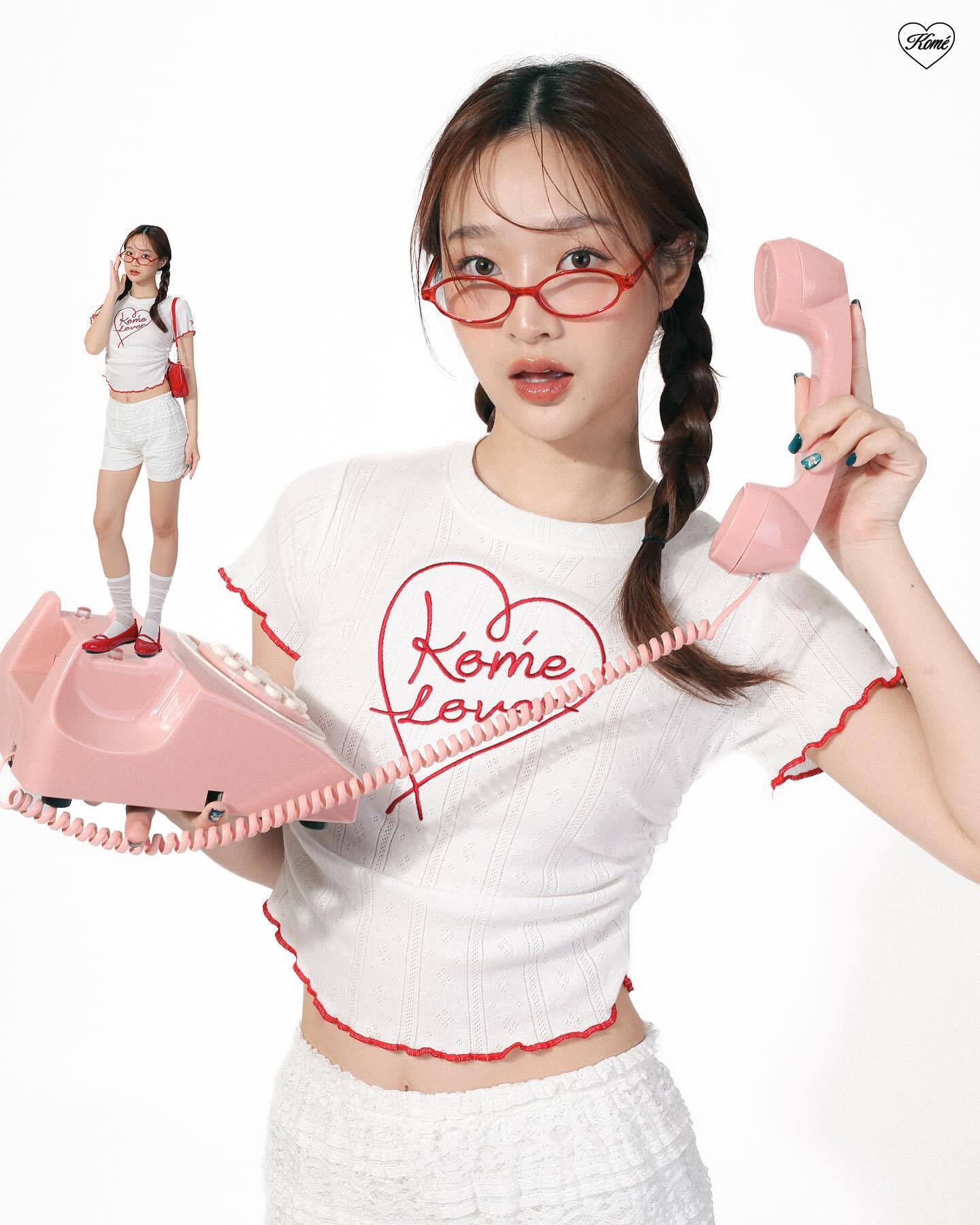 <預訂> 泰國小眾品牌🇹🇭 Kome花卉刺繡ruffle邊彈性Tee | 六色入