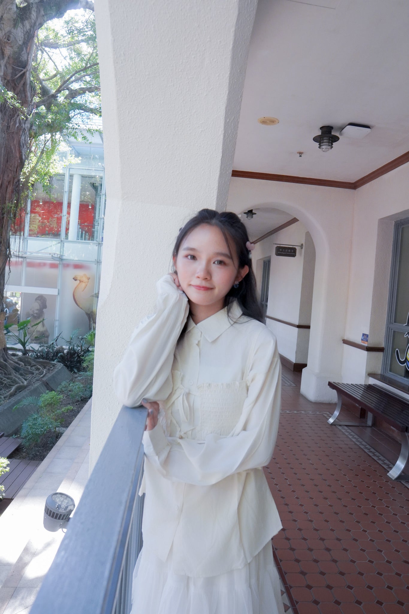 <現貨> 皺皺吊帶背心+長袖裇衫兩件套