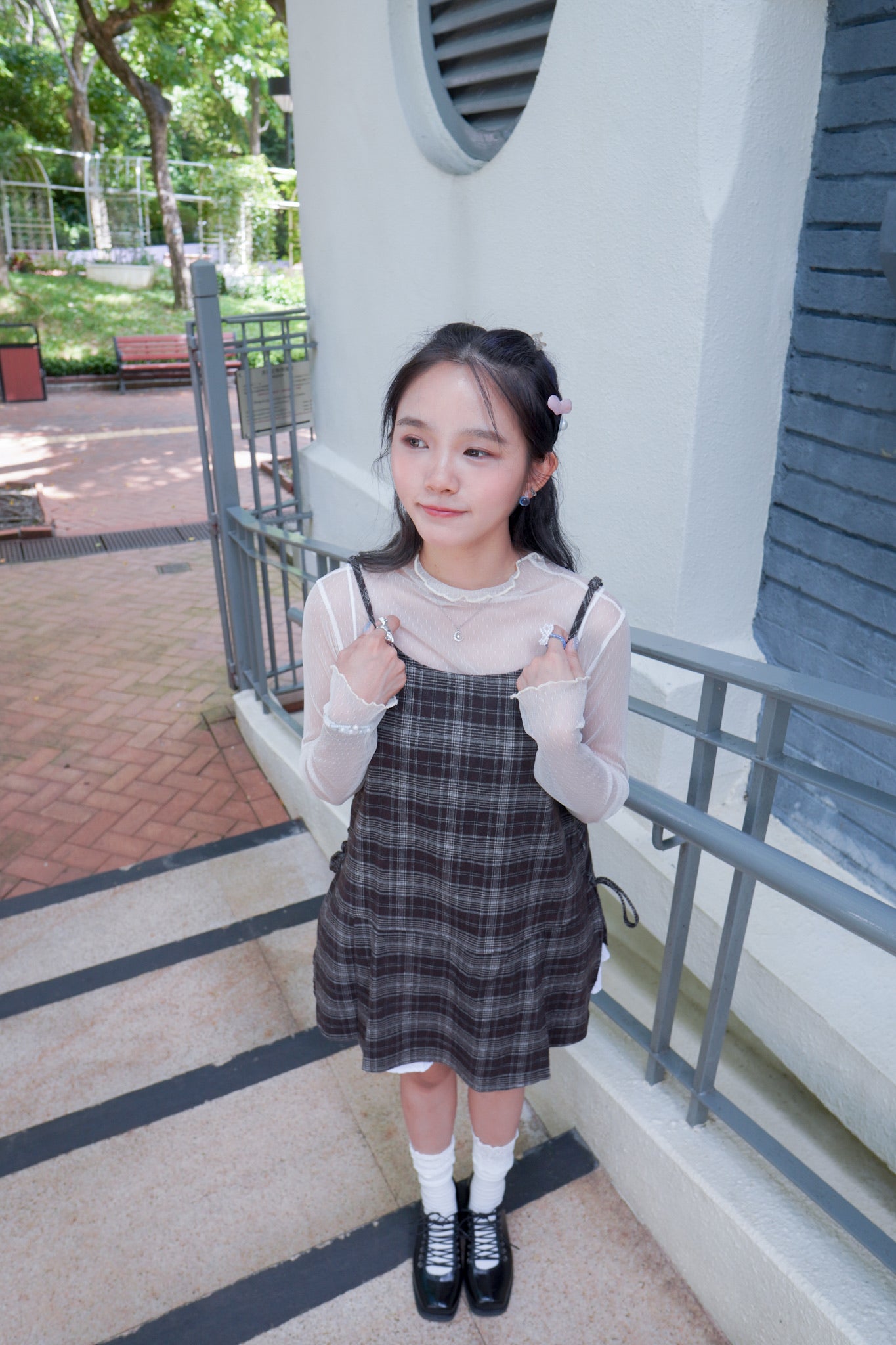 <現貨> 自家製 高腰荷葉邊三層蛋糕短裙