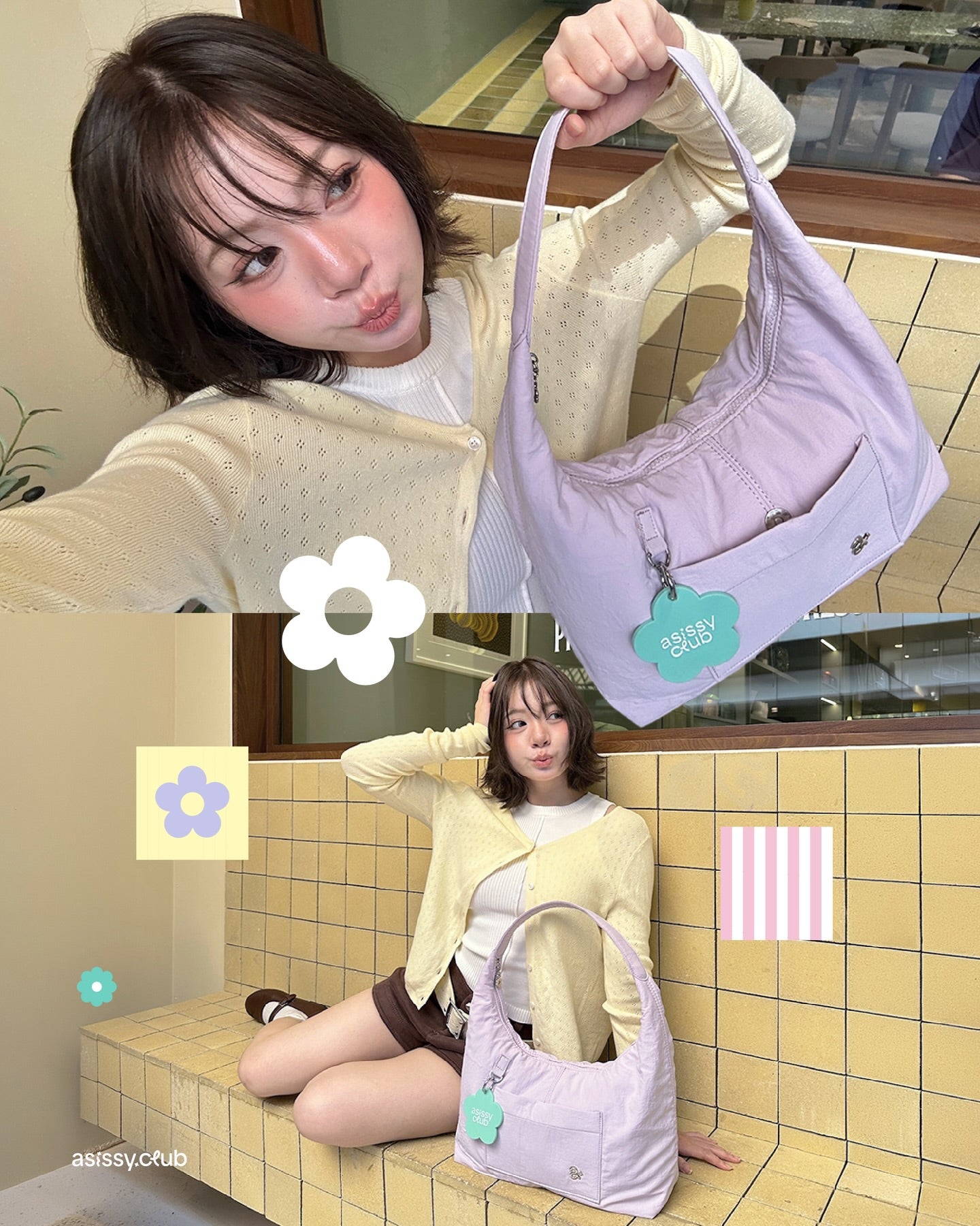 <預訂> 泰國小眾品牌🇹🇭 超人氣大容量防水手提袋 (附贈花朵裝飾配件) | 七色入