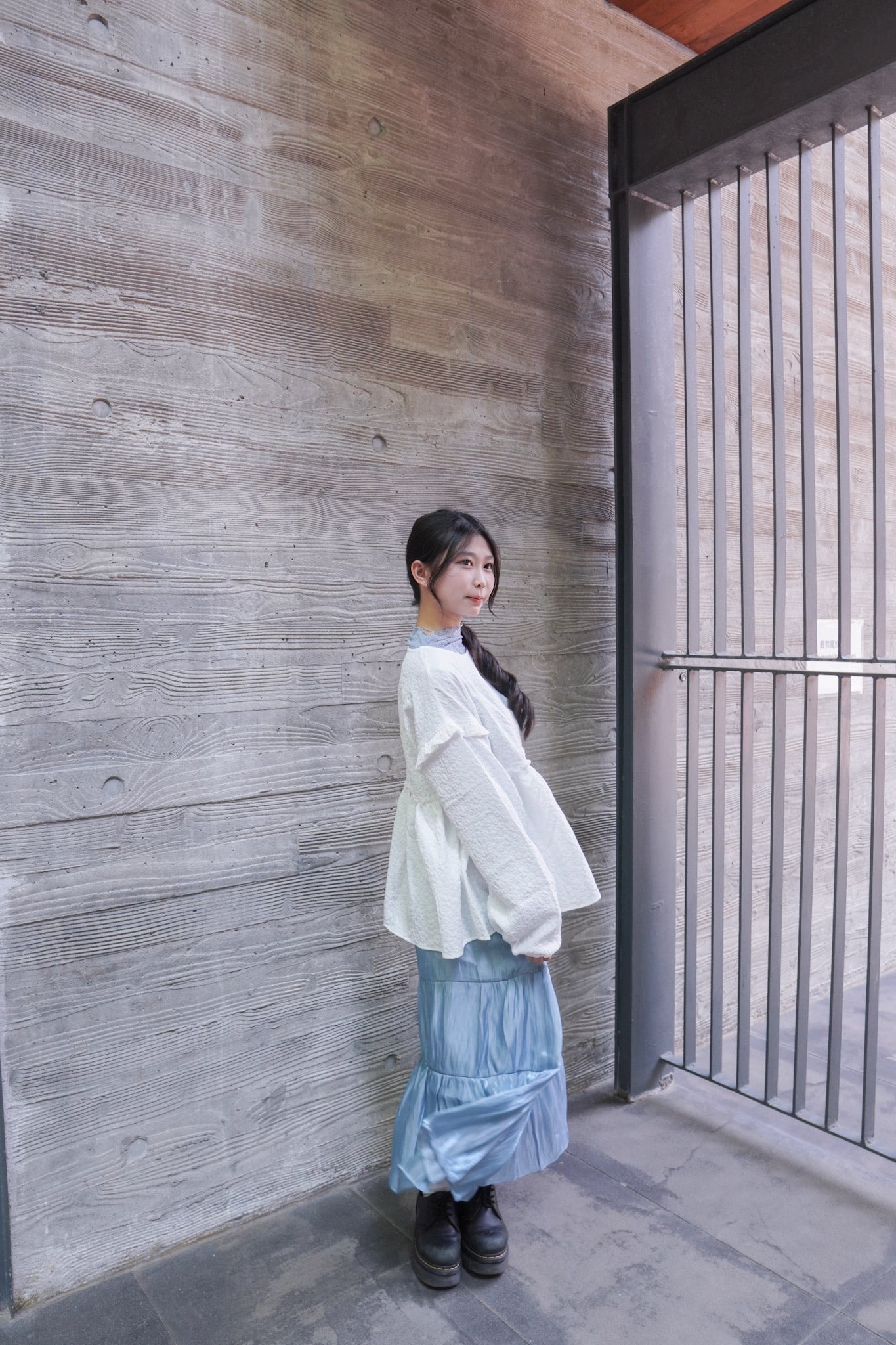 <現貨> 棉花糖BlingBling拼接半身長裙