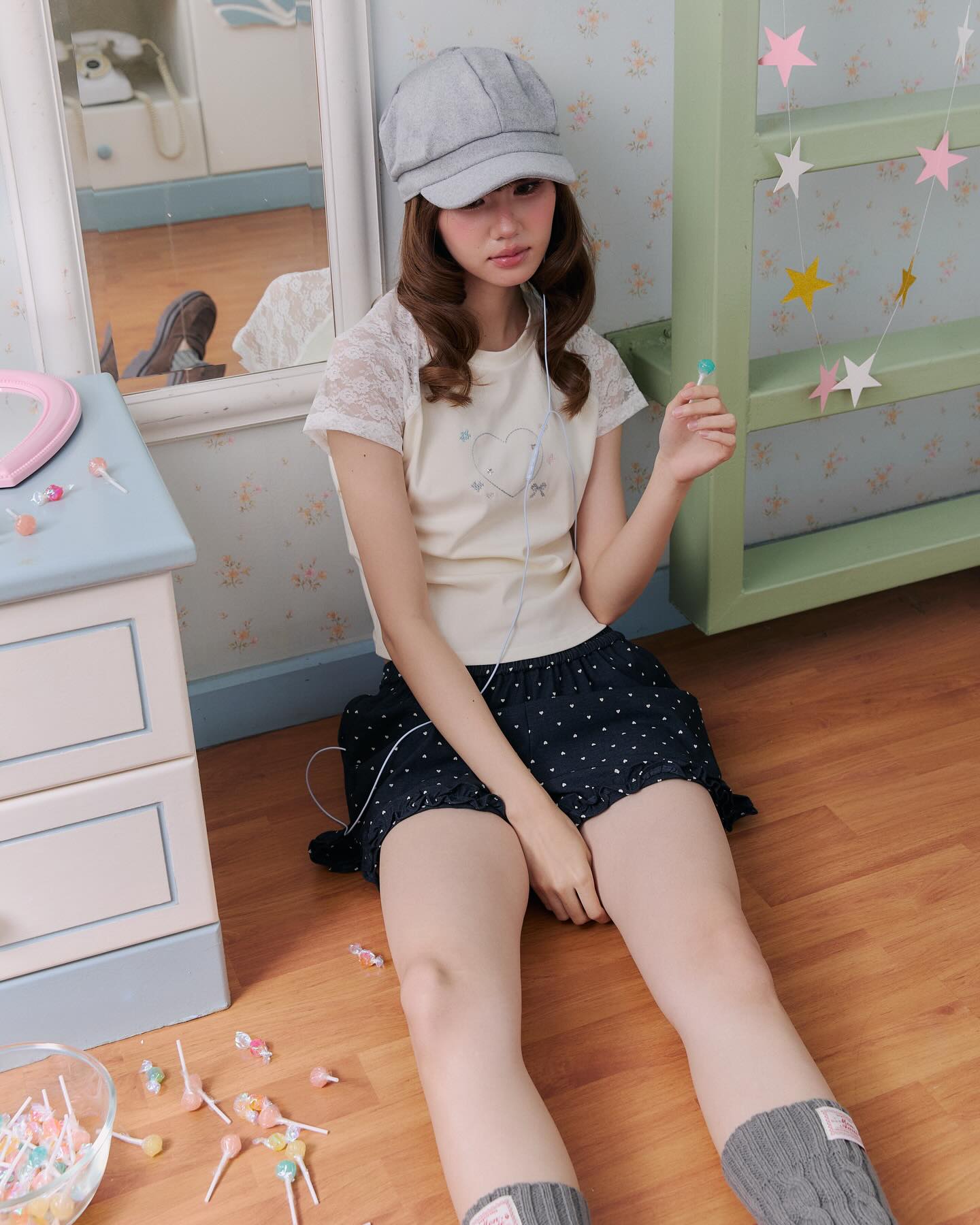 <預訂> 泰國小眾品牌🇹🇭 透明蕾絲短袖上衣Tee | 兩色入