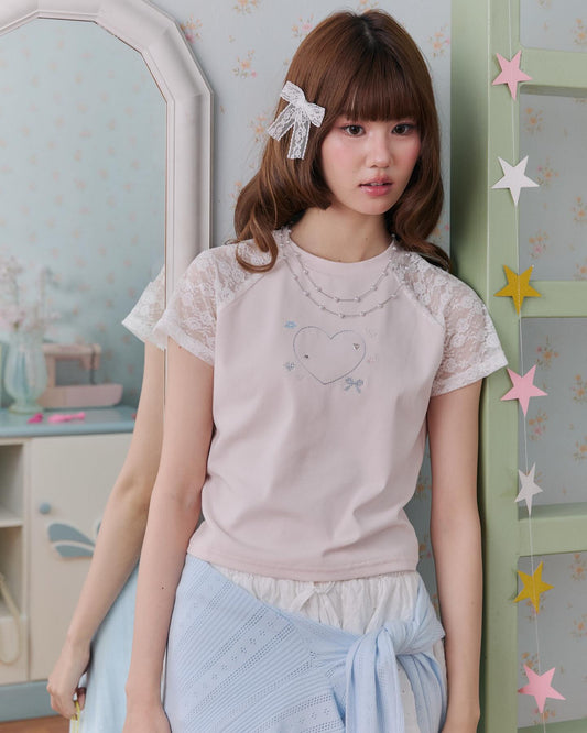 <預訂> 泰國小眾品牌🇹🇭 透明蕾絲短袖上衣Tee | 兩色入