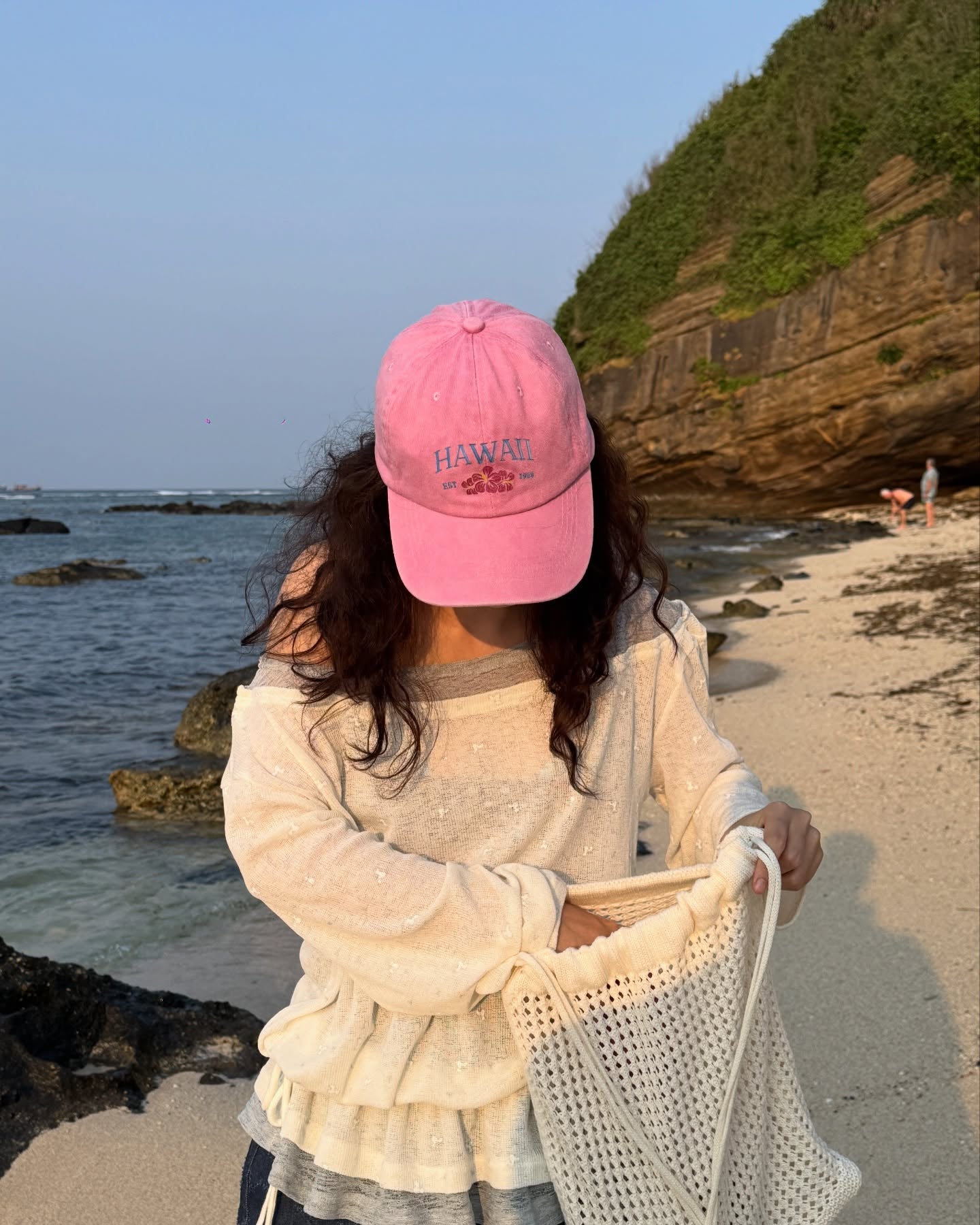 <預訂> 越南小眾品牌🇻🇳 層疊Oversized寬鬆針織束繩透透薄上衣