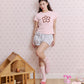 <預訂> 泰國小眾品牌🇹🇭 蓬鬆刺繡花花Crop Tee | 兩色入
