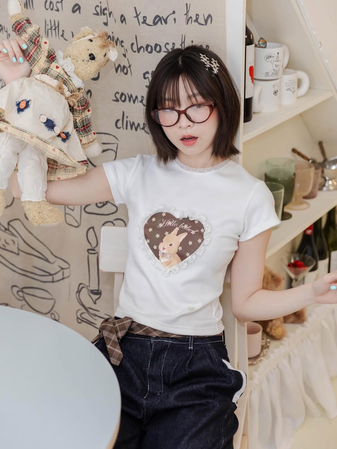 <預訂> 泰國小眾品牌🇹🇭 超可愛Daily物圖案Crop Tee | 六款入