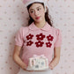 <預訂> 泰國小眾品牌🇹🇭 刺繡花花針織Crop Tee | 兩色入
