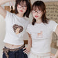 <預訂> 泰國小眾品牌🇹🇭 超可愛Daily物圖案Crop Tee | 六款入