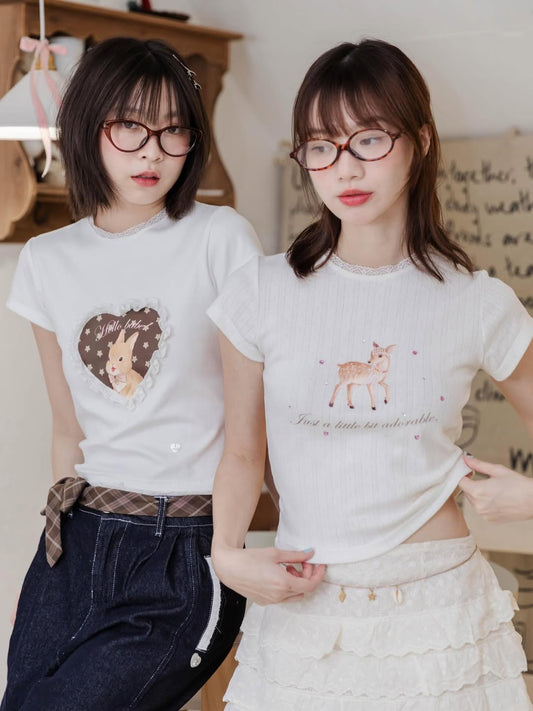 <預訂> 泰國小眾品牌🇹🇭 超可愛Daily物圖案Crop Tee | 六款入