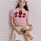 <預訂> 泰國小眾品牌🇹🇭 刺繡花花針織Crop Tee | 兩色入