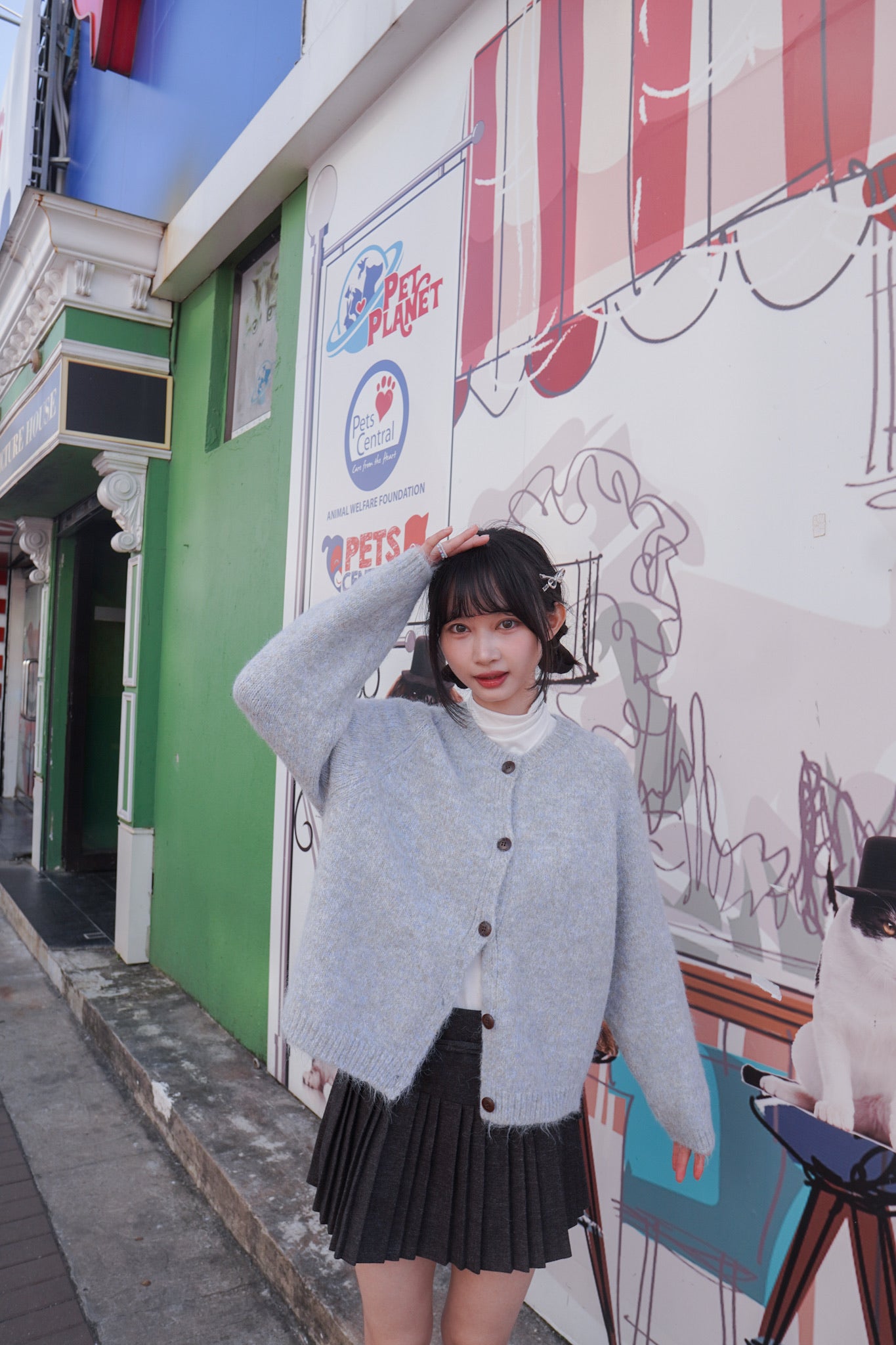 <現貨> 羊毛混紡針織冷外套｜兩色入