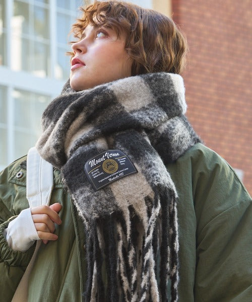 <預訂> 日牌MM 流蘇混色蓬鬆頸巾｜九色入