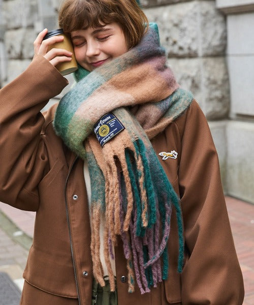 <預訂> 日牌MM 流蘇混色蓬鬆頸巾｜九色入