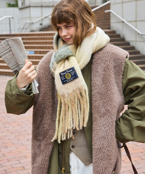 <預訂> 日牌MM 流蘇混色蓬鬆頸巾｜九色入