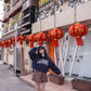 <預訂> 自家製 褶皺透明Ruffle邊立體花花高領內搭打底上衣｜兩色入