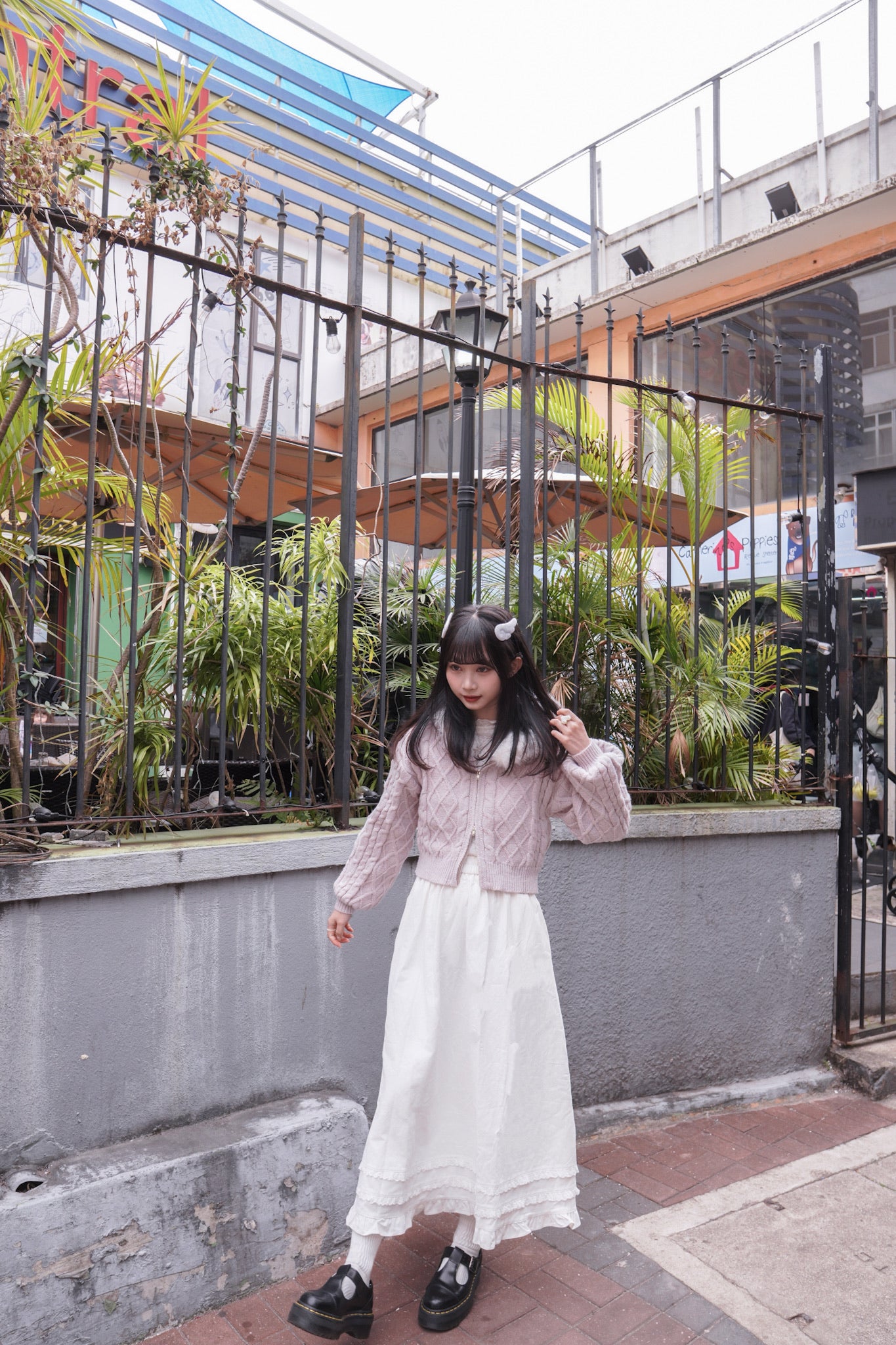 <現貨> 毛絨連帽麻花針織保暖外套 | 五色入