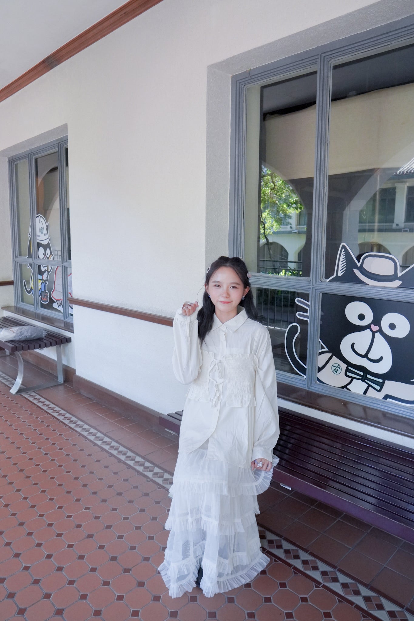 <預訂> 2025新款易襯超仙！薄紗蛋糕半身長裙｜兩色入