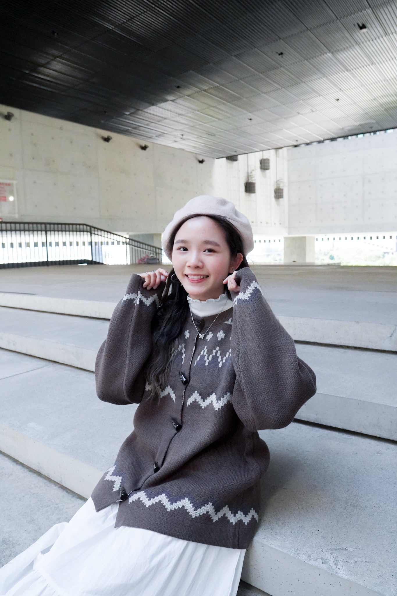 <預訂> 首批優惠♡羊毛牛角扣寬鬆針織開胸外套