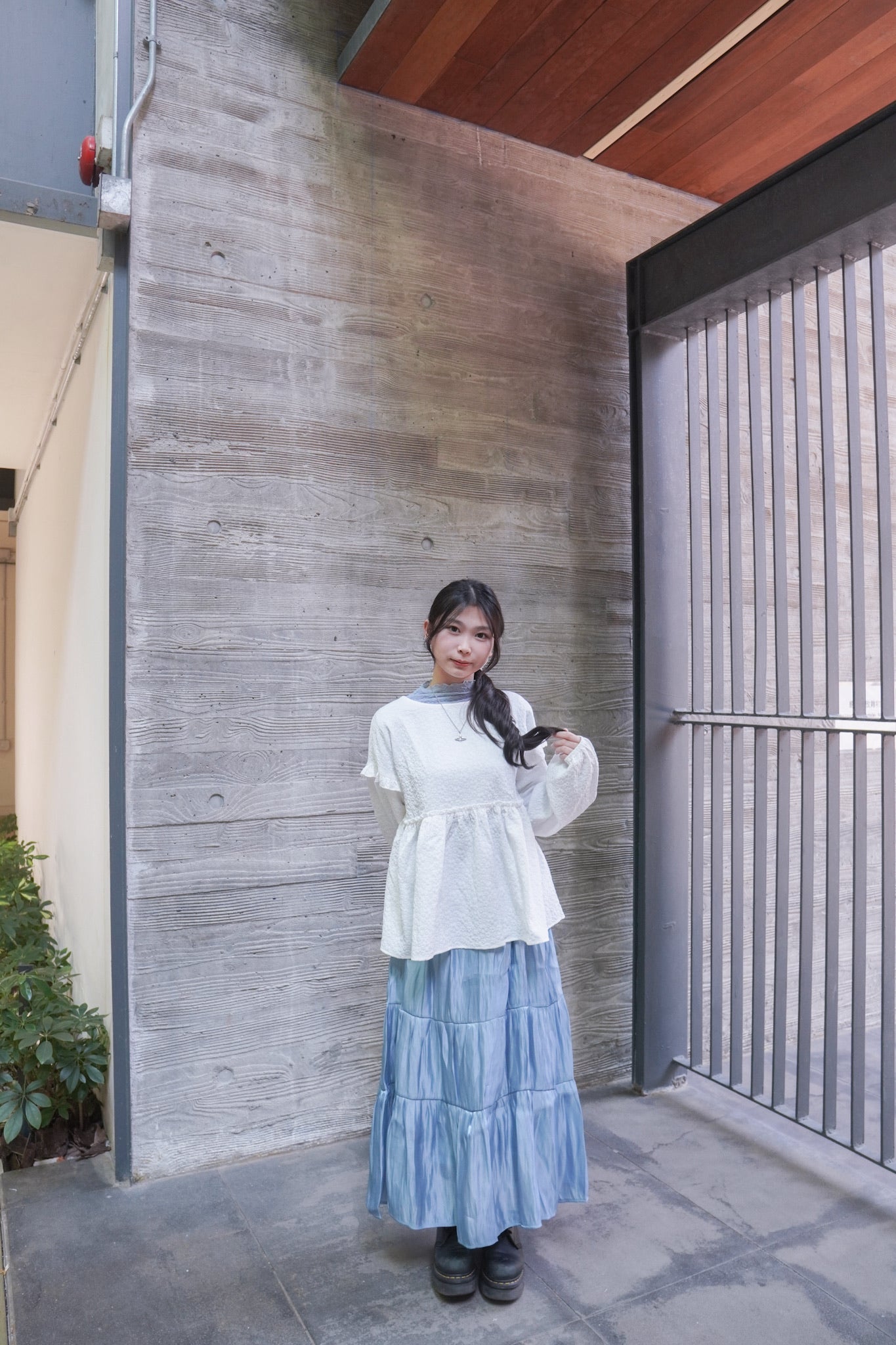 <現貨> 棉花糖BlingBling拼接半身長裙