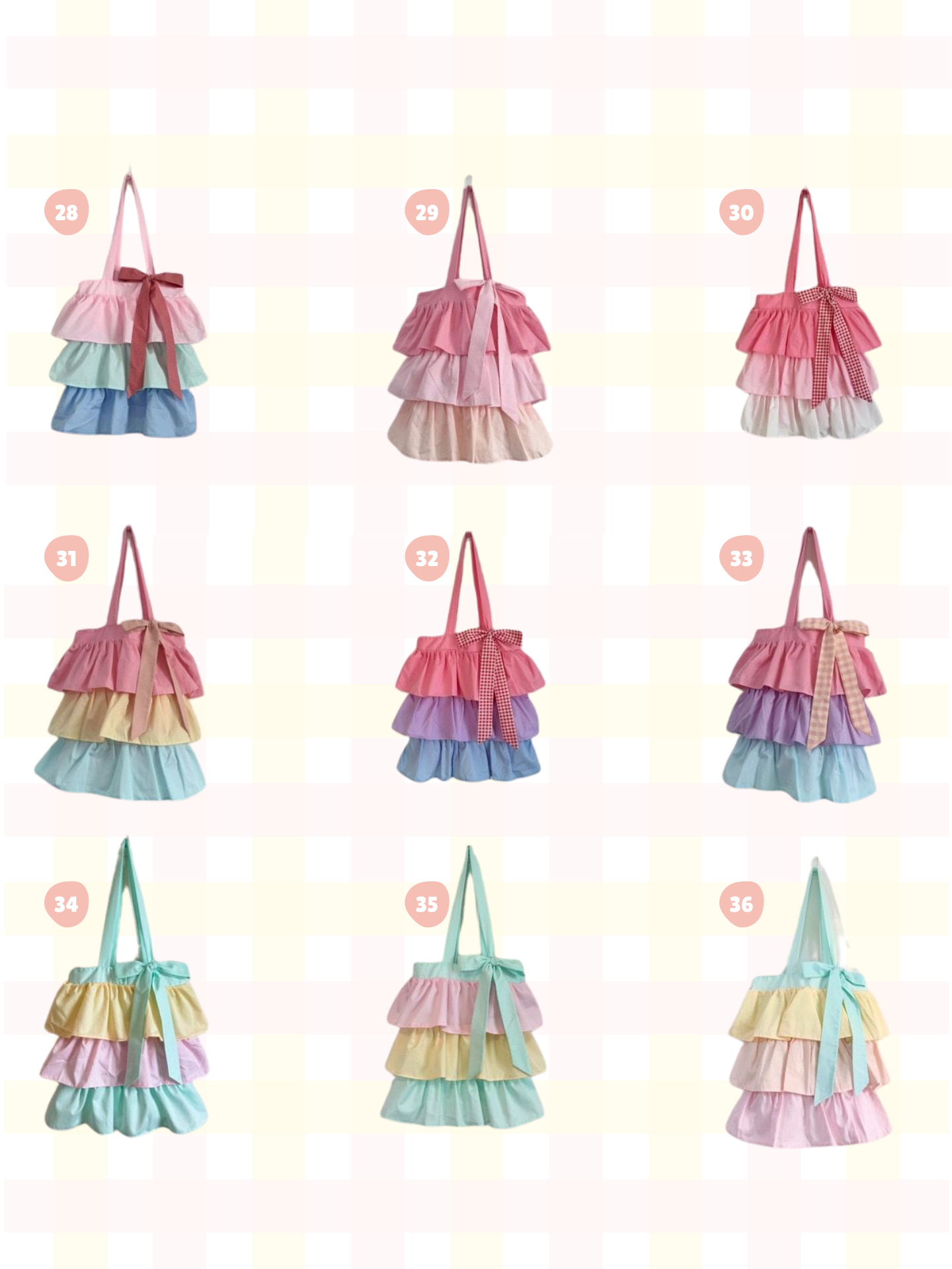 <預訂> 泰國人手製作🇹🇭 超人氣大容量三層蛋糕Tote Bag(內有小口袋) | 多色入