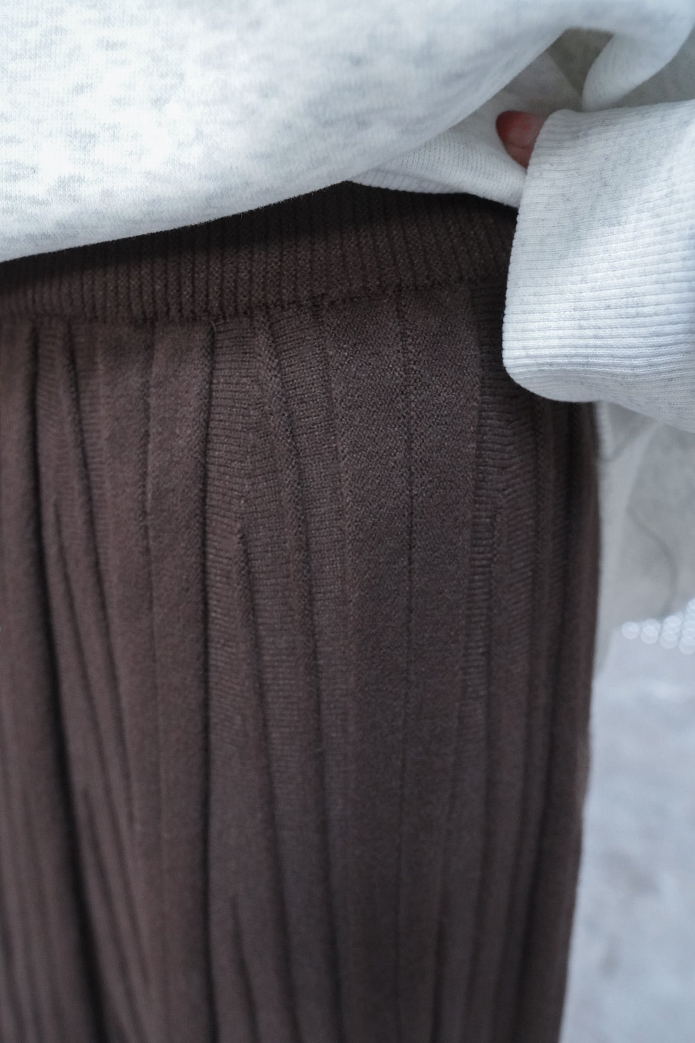 <預訂> 自家製 流蘇針織半身長裙｜兩色入