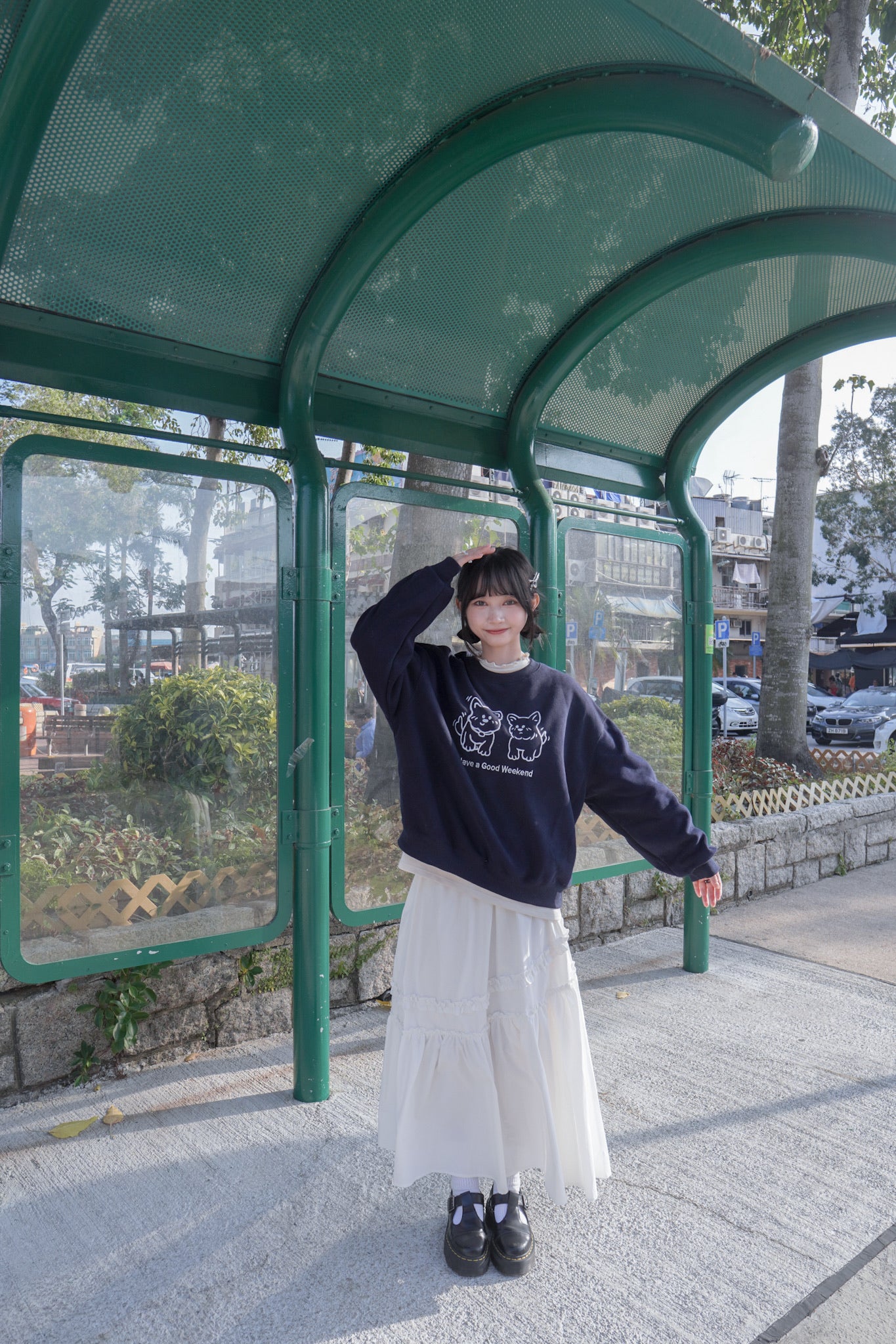 <現貨> 自家製 超厚實! ruffle邊半高領純色內搭上衣｜三色入