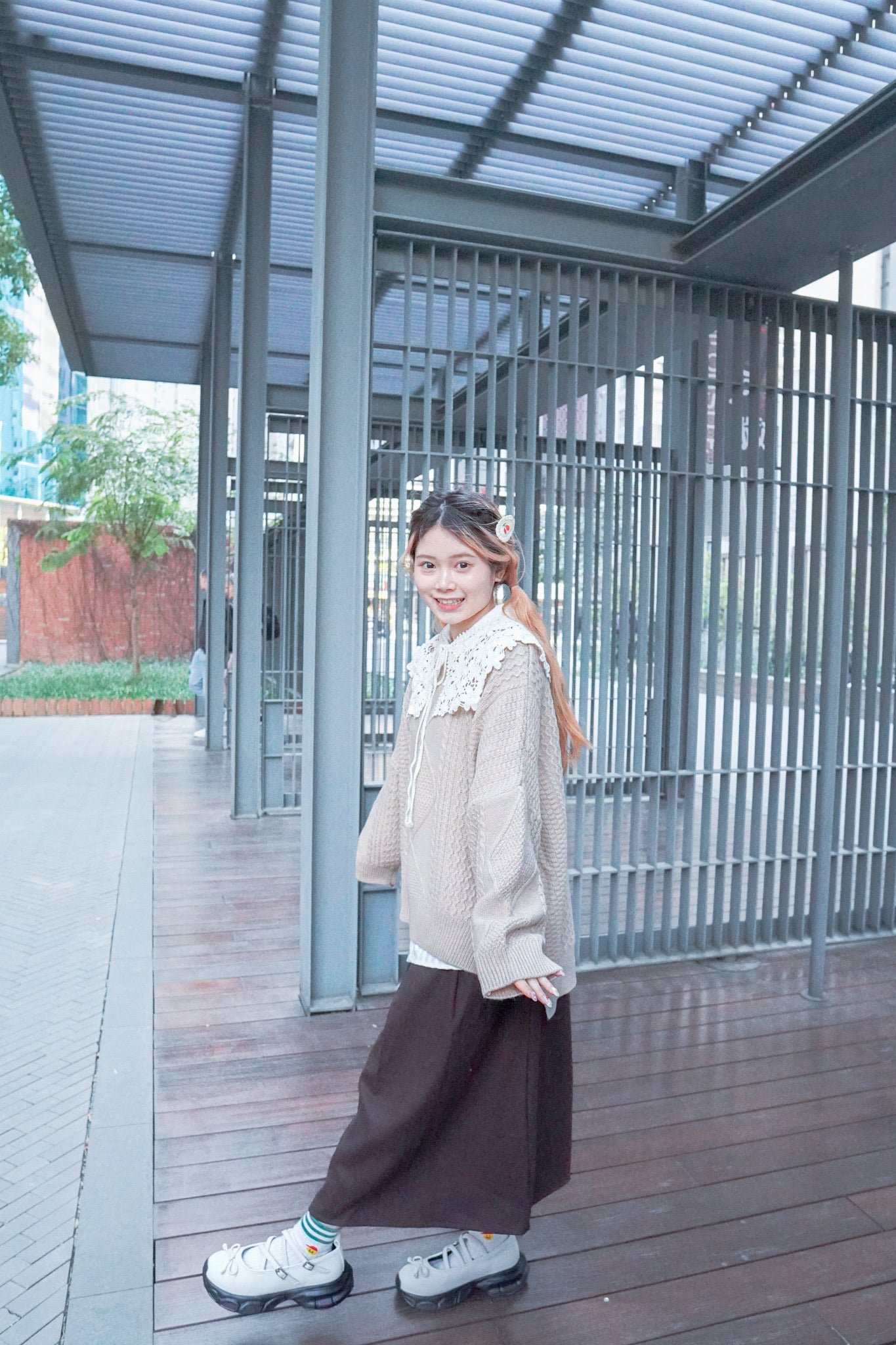 <現貨> 自家製 厚實保暖♡毛呢直筒半身長裙｜兩色入