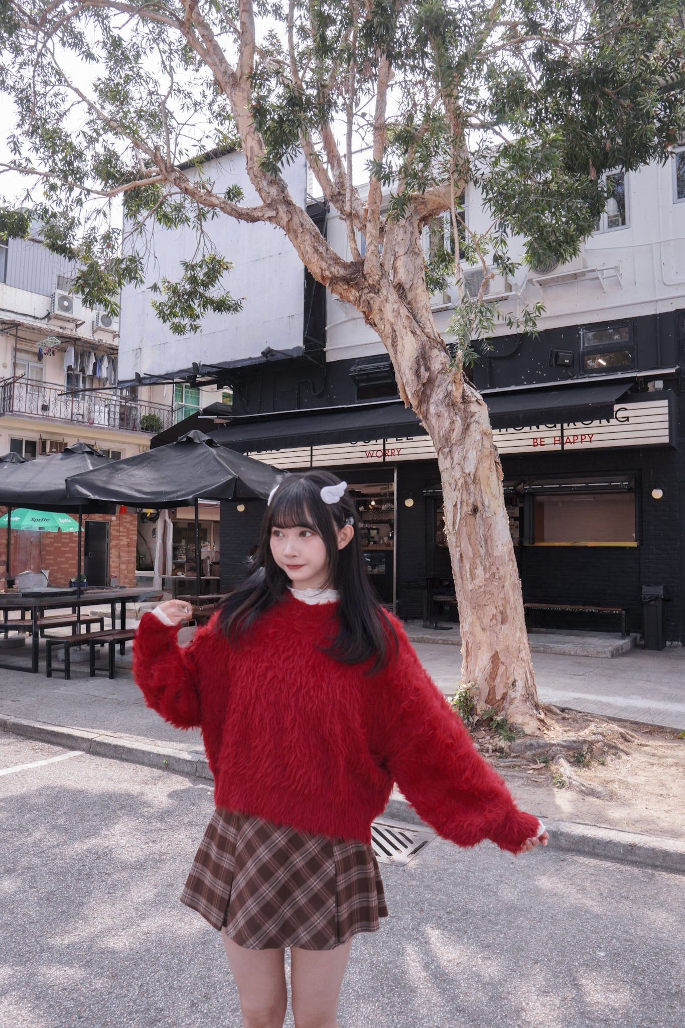 <現貨> 新年限定🧧🍊圓領毛絨針織長袖上衣