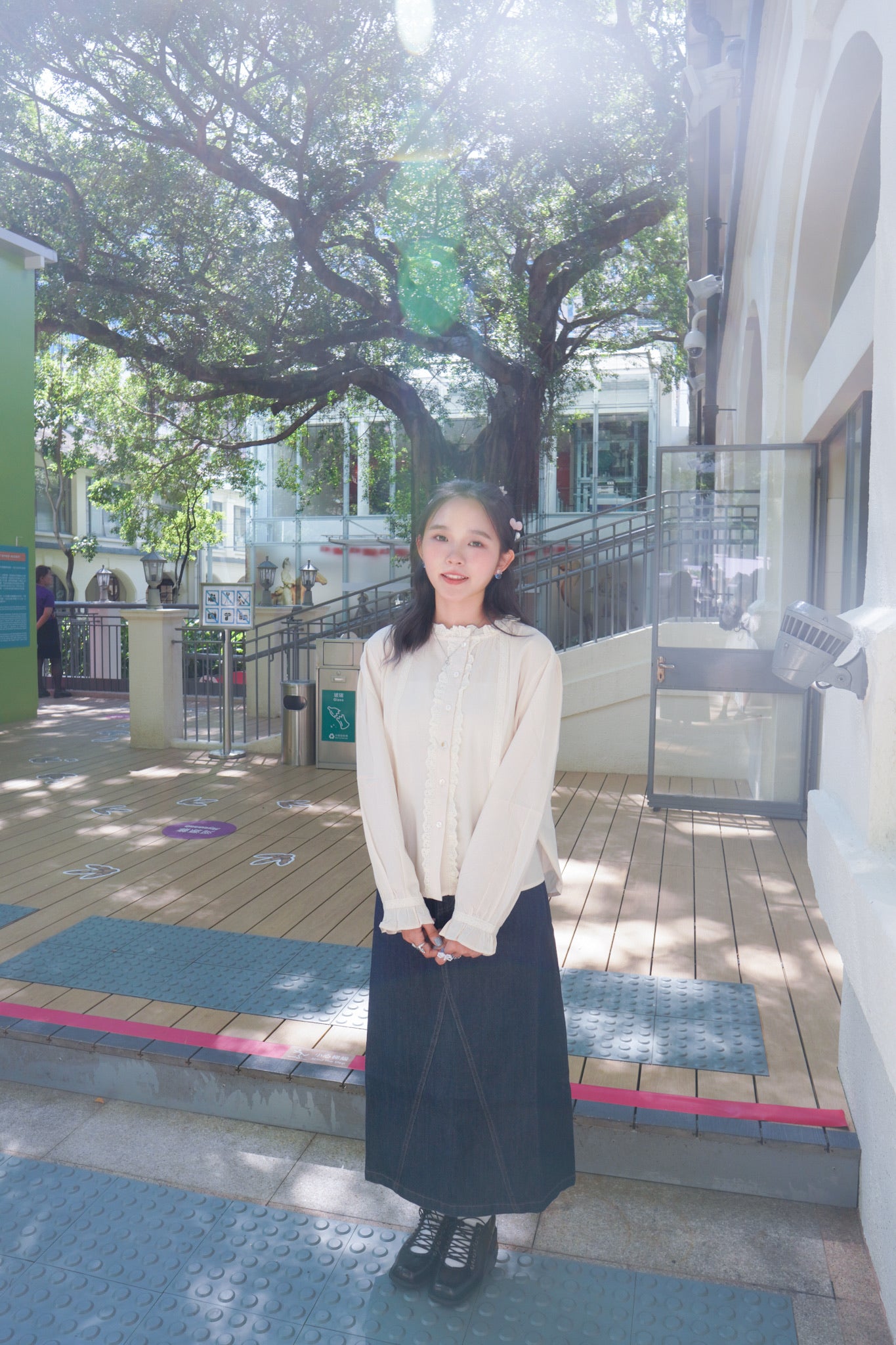 <現貨> 自家製 復古牛仔A字半身長裙