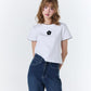 <預訂> 泰國小眾品牌🇹🇭 扇形花邊ruffle領花花小 logo Crop Tee | 五色入