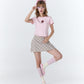 <預訂> 泰國小眾品牌🇹🇭 扇形花邊ruffle領花花小 logo Crop Tee | 五色入