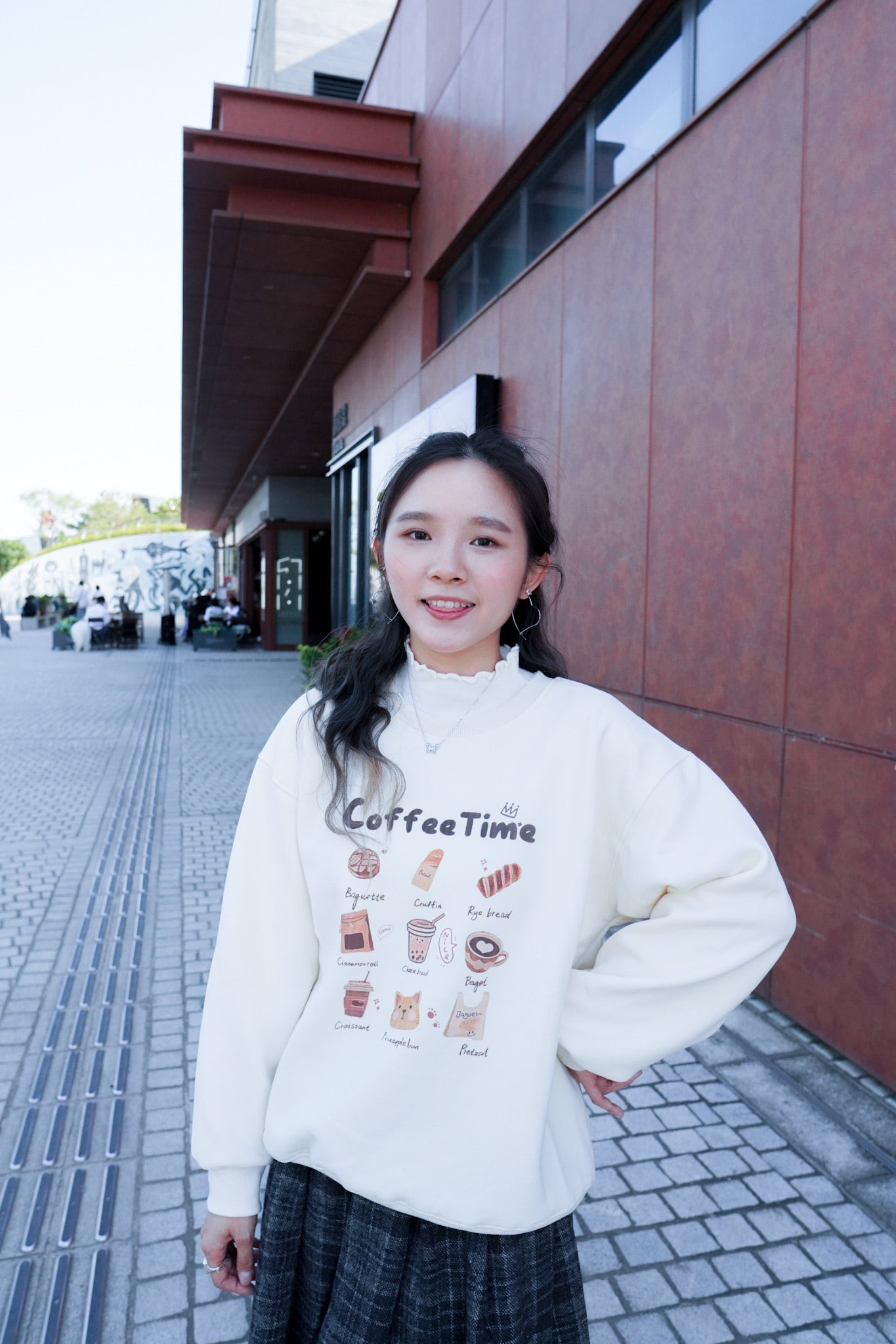 <現貨> 冬日感滿滿！韓系Coffee Shop長袖衛衣｜兩色入