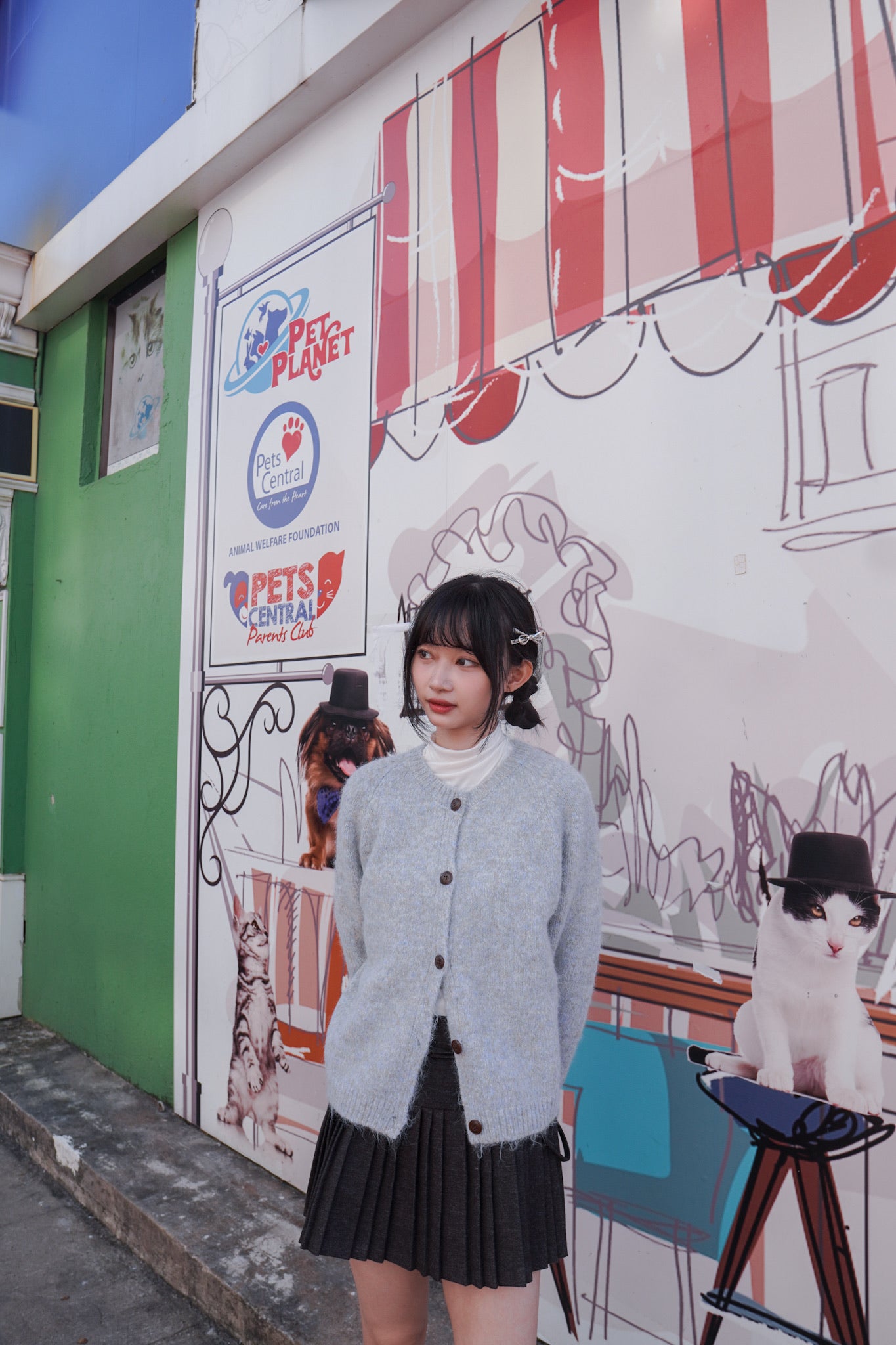 <現貨> 羊毛混紡針織冷外套｜兩色入