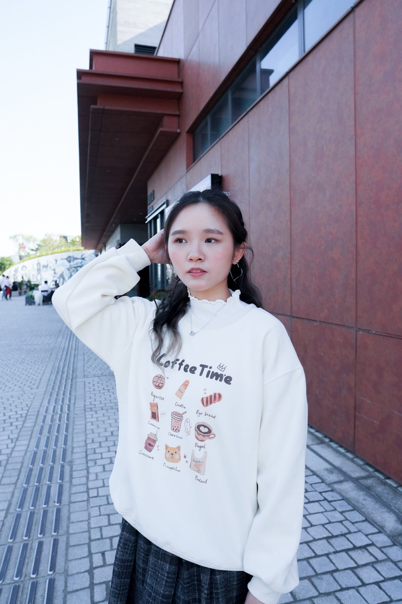 <現貨> 冬日感滿滿！韓系Coffee Shop長袖衛衣｜兩色入