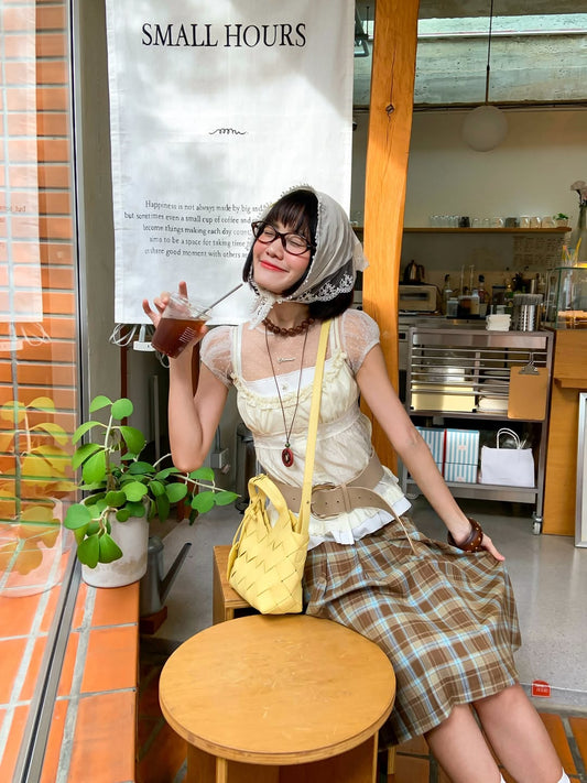 <預訂> 泰國小眾品牌🇹🇭 蕾絲荷葉邊無袖背心(肩帶可調整) | 四色入