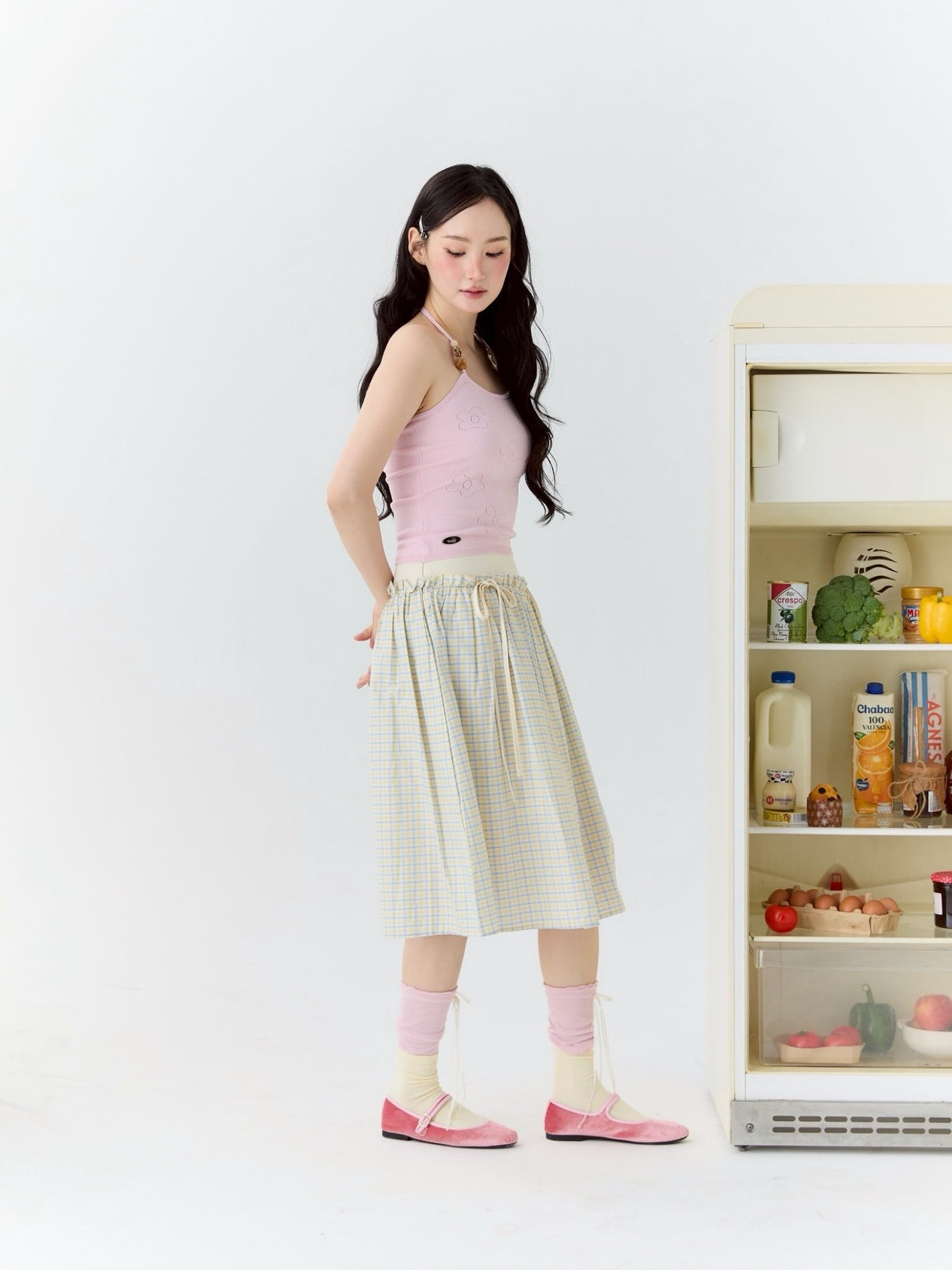 <預訂> 泰國小眾品牌🇹🇭 露背針織花花吊帶背心上衣 | 四色入