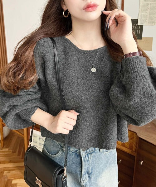 <預訂> JP MM 2-Ways 針織扇形花邊混色針織開胸上衣｜三色入