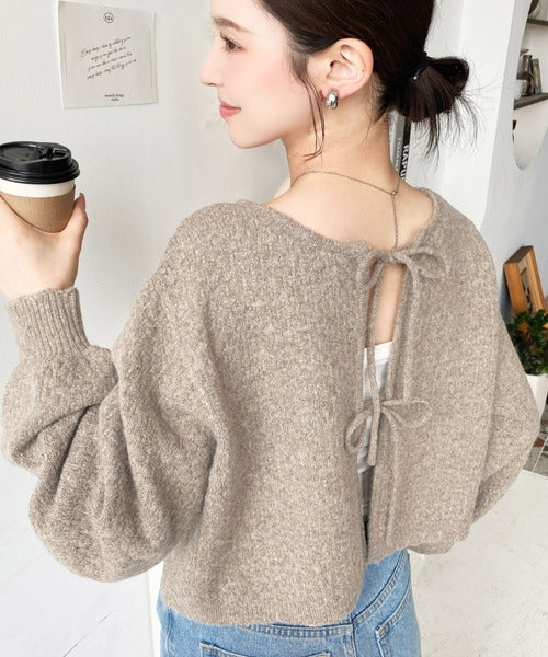 <預訂> JP MM 2-Ways 針織扇形花邊混色針織開胸上衣｜三色入