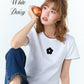 <預訂> 泰國小眾品牌🇹🇭 扇形花邊ruffle領花花小 logo Crop Tee | 五色入