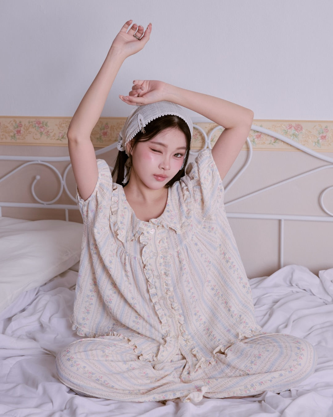 <預訂> 泰國小眾品牌🇹🇭 超熱賣人氣可愛圖案舒適柔軟布料睡衣兩件套套裝 | 四款入