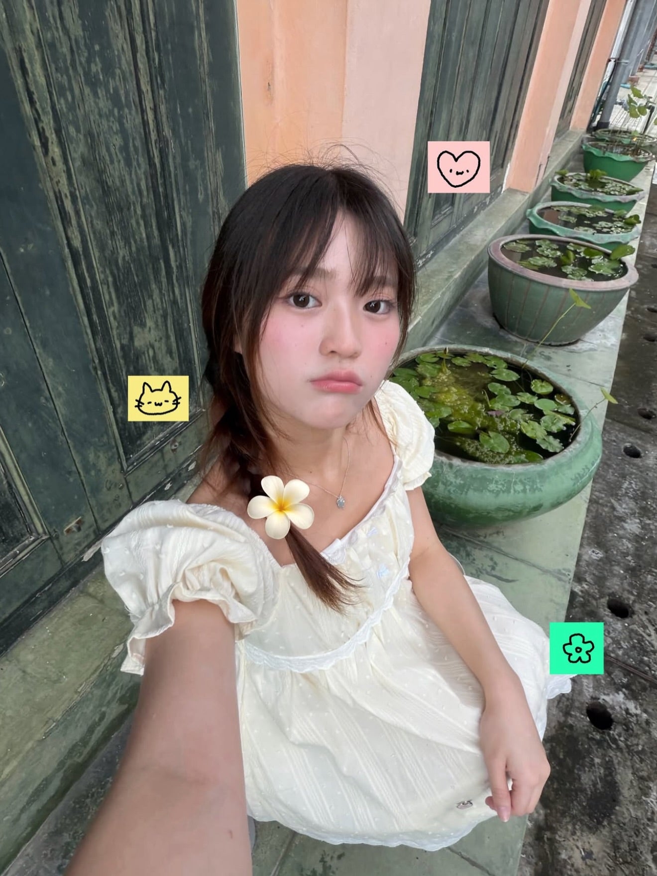 <預訂> 泰國小眾品牌🇹🇭 方領泡泡袖蕾絲連身裙Ops | 四色入
