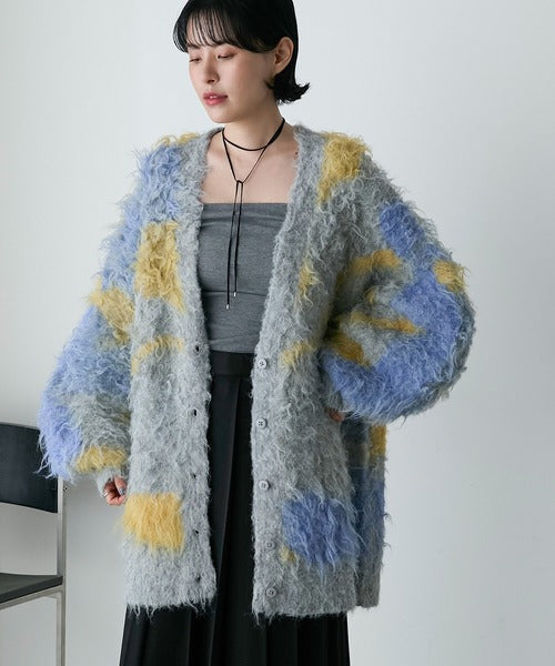 <預訂> JP FY 2-Ways漸變毛茸茸粗針織外套｜六色入