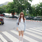<預訂> 泰國小眾品牌🇹🇭 Oversized Y2K露肩長袖上衣 | 兩色入